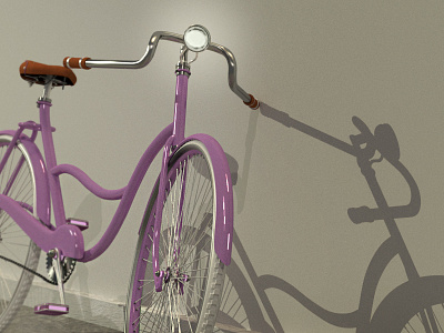 Everything is better by BIKE 3d bicycle blender design modeling pink rendering