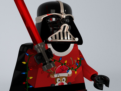 Even Darth Vader loves December 3d art 3d artist 3drender blender blender3d charachter design modeling rendering