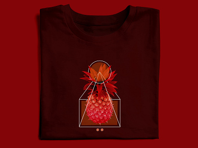 PIÑA T-SHIRT DESIGN fruits geometric art geometric design illustrator cc photoshop t shirt design t shirt graphic t shirt illustration