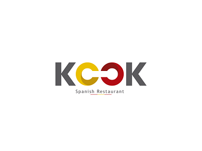KOOK SPANISH RESTAURANT LOGO brand logo logo concept restaurant branding spanish restaurant typo logo