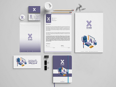 K-KIDS BRANDING branding and identity educational brand illustration illustrator cc logo aplications