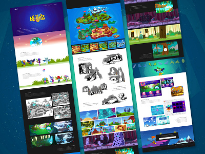 Kuijez Website character design stage design videogame webdesign