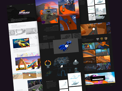 Hot Wheels Videogame Website game art stage design storytelling videogame web website design