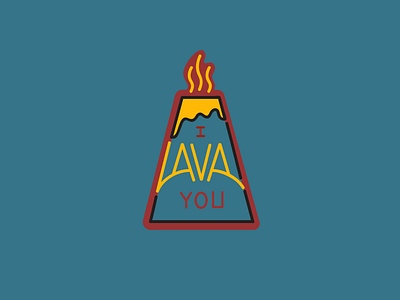 I Lava You design icon illustration