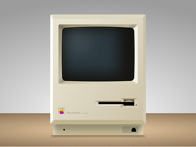 Macintosh 1 - Sketch app Mockup apple icon macintosh mockup retro sketch app vector vintage