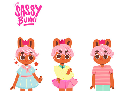 Sassy Bunni character exploration illustration sassy bunni webcomic