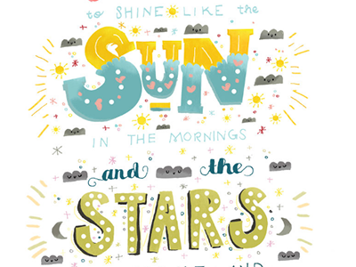 Choose to Shine illustration lettering