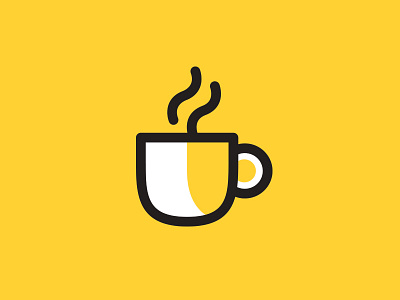 Coffee - Icon Set 2d cafe coffee cup icon icon app logo mug symbol yellow