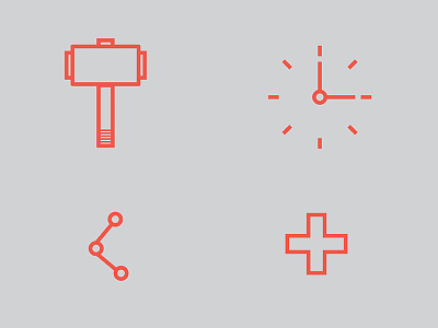 Tech In The Machine design editorial flat icon illustration interface user