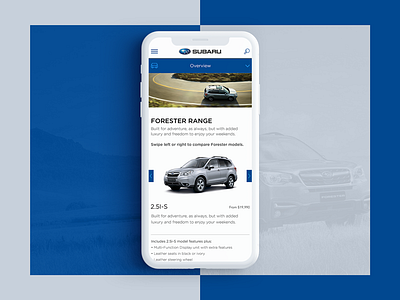 Subaru Australia Mobile Website