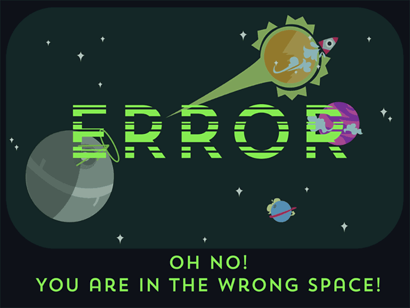 404 Error animated animated gif design illustrator photoshop web