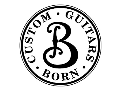 Born Custom Guitars Logo badge custom logo