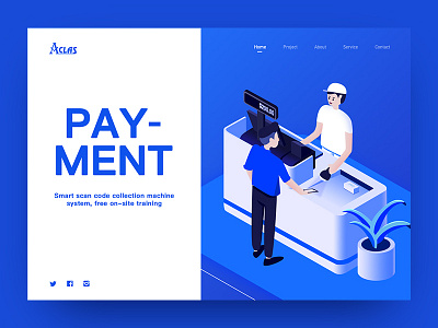 Payment 2.5D 2.5d china hiwow illustration isometric jon jondesigner payment web