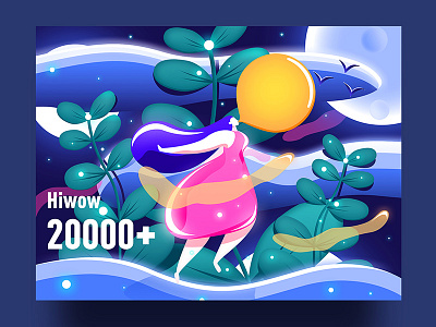 Hiwow 20000+ 20000 china hiwow illustration jon jondesigner