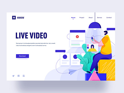 Live video illustration china hiwow illustration jon jondesigner live video illustration ui ux