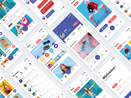 Social App by JON on Dribbble