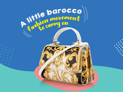 Les petits Black Barocco Print Sling Bag background bag behance carry dribbble 2020 facebook fashion instagram little typography