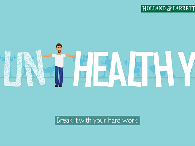 holland & barrett_Creative_Ad dribbble graphic healthy lifestyle holland barrett illustration vector