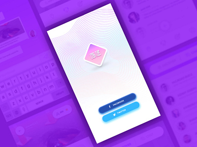 Be You - Social Initiative App flatdesign gradient sketch social splashscreen uidesign