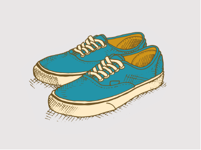 Grouse Shoes hand drawn illustration shoes simple sneakers