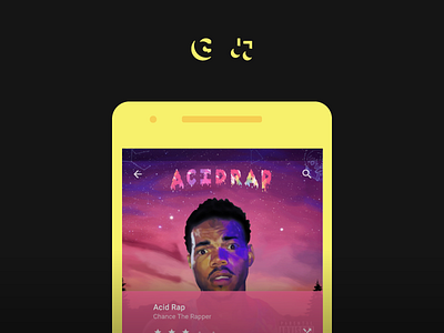 Case Study: GENIUS Music case study concept material design music