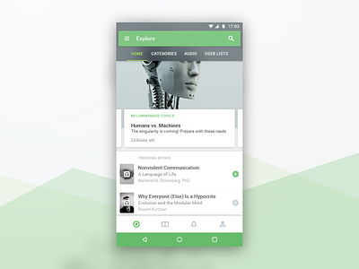 1 Week of Free Downloads: Day 3, Blinkist android blinkist free download material design redesign