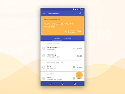 1 Week of Free Downloads: Day 4, Rabobank android free download material design rabobank redesign