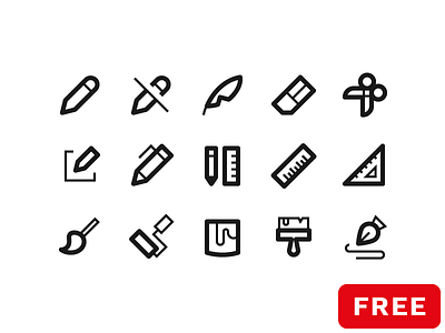 30 free pencil icons