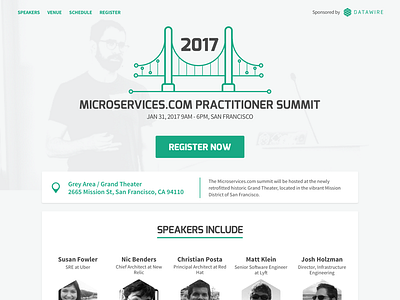 2017 Microservices Summit Homepage event homepage microservices summit