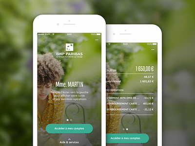 prehome app mobile - BNP Paribas app bank banque bnp bnpparibas design mobile presume