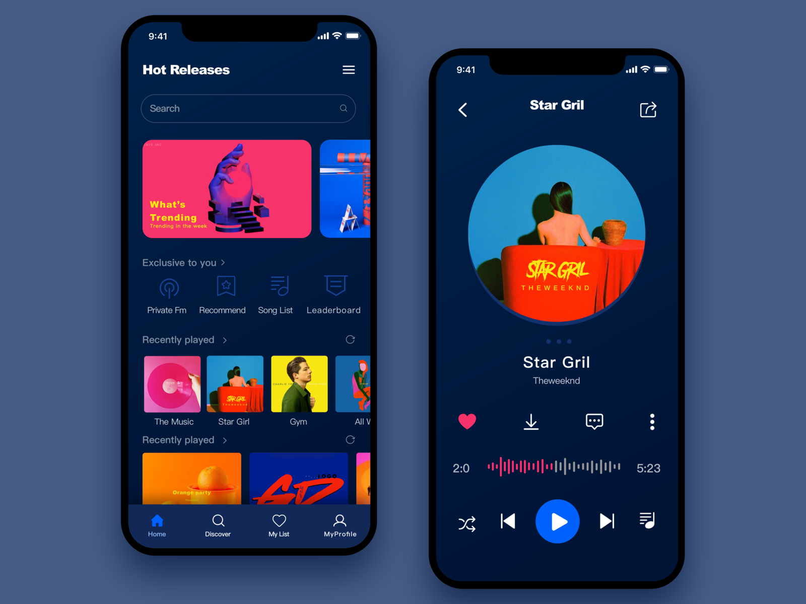 Play Music by zhezi on Dribbble