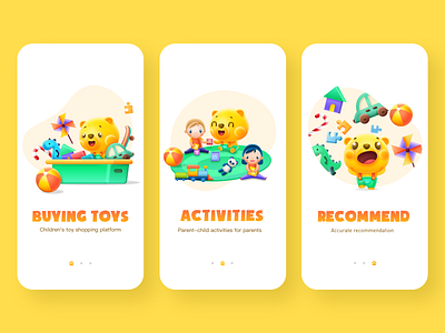 Guide Pages app child child application design guide pages illustration ip toy ui ux