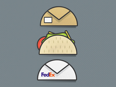 Tacolope 2 backgound brown card clean color concept creative cute design email flat food icon icons illustration illustrator mail minimal package packaging pattern render taco texture ui