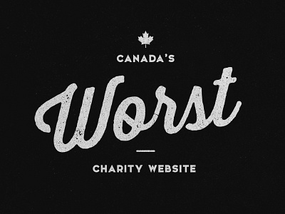 CWCW brand canada charity nonprofit texture typography vintage