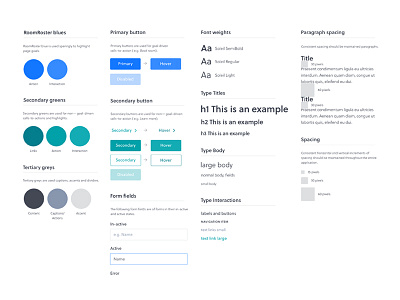 Wed UI guide buttons elements guideline palette rules standards type ui
