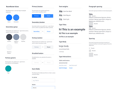 Refined UI Guidelines buttons elements guideline palette rules standards type ui