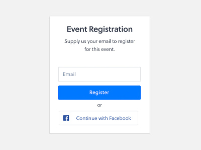 Event registration