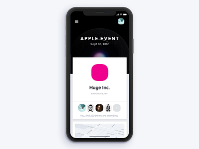 Event design (mobile) app avatar cards design mobile product simple ui ux web
