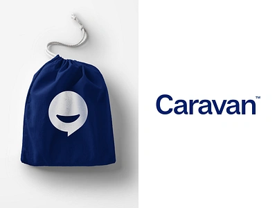 Caravan brand design app brand branding logo mark swag wordmark