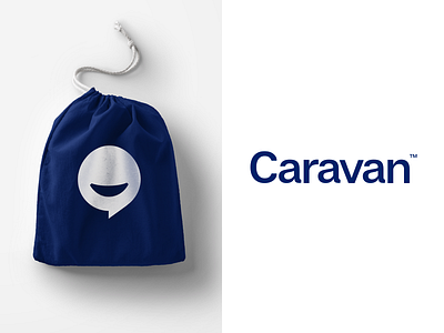 Caravan brand design app brand branding logo mark swag wordmark