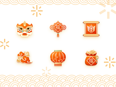 Spring Festival Icon app icon ui