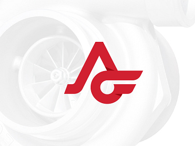AeroForce Logo_v1 a aviation f logo shadow turbo turbocharger