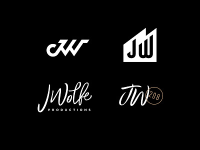 JWolfe Branding industrial j lettering logo monogram photography type w