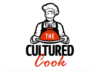 The Cultured Cook logo branding cook culture food illustration line art logo logo logo mark logotype restourant the