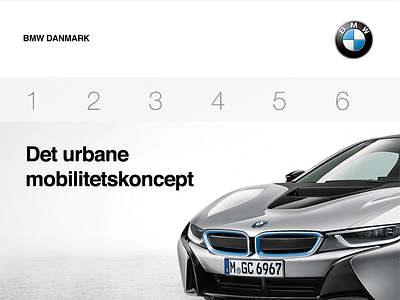 BMW Denmark website design concept 