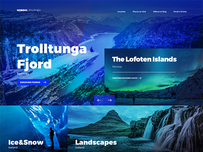 NORDIC Journey denmark design iceland nordic north noway sweden travel trip ui ux