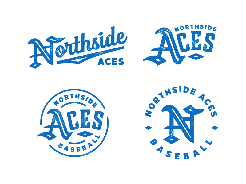 Northside Aces aces baseball sports logo