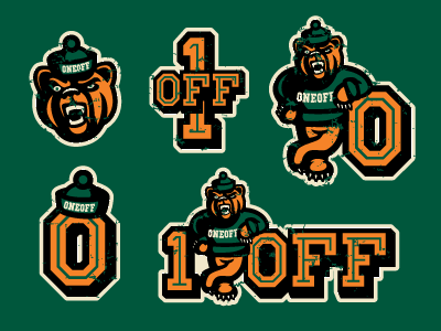 Bears Logo Set bear mascot oneoff sports logo