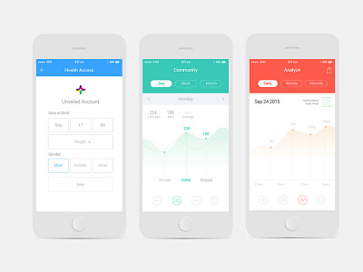 Unveiled app app design iphone minimalistic soft colors ui user interface