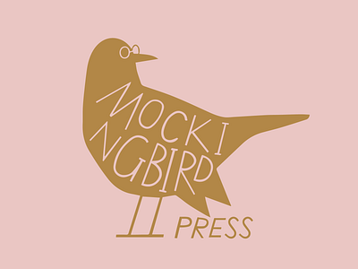 Mockingbird Press Logomark bird branding logo mockingbird publisher